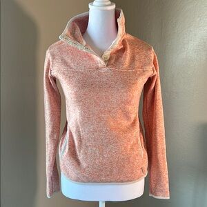 Eddie Bauer Women's Orange Sweater fleece